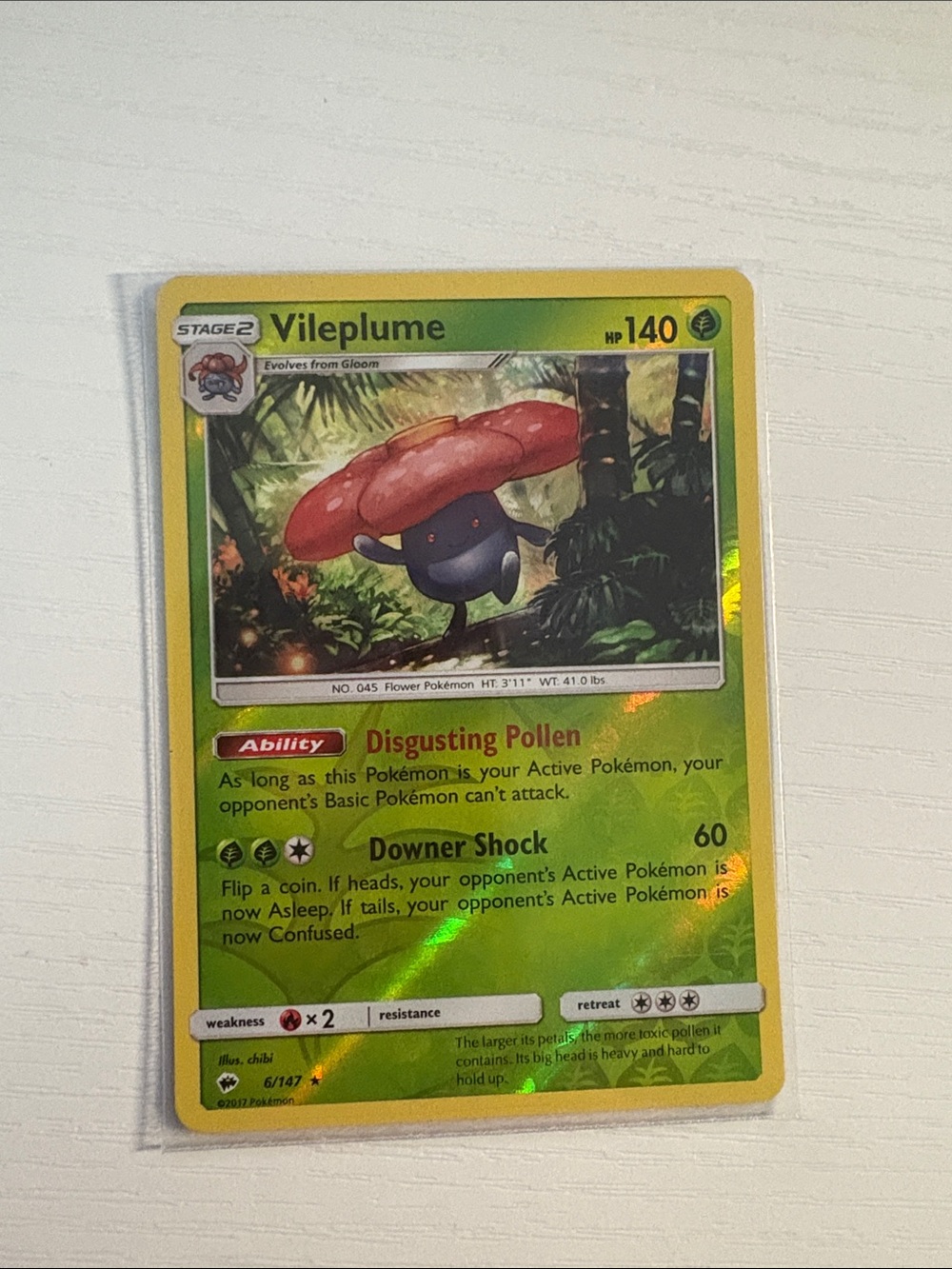 Vileplume #6/147 reverse holo
